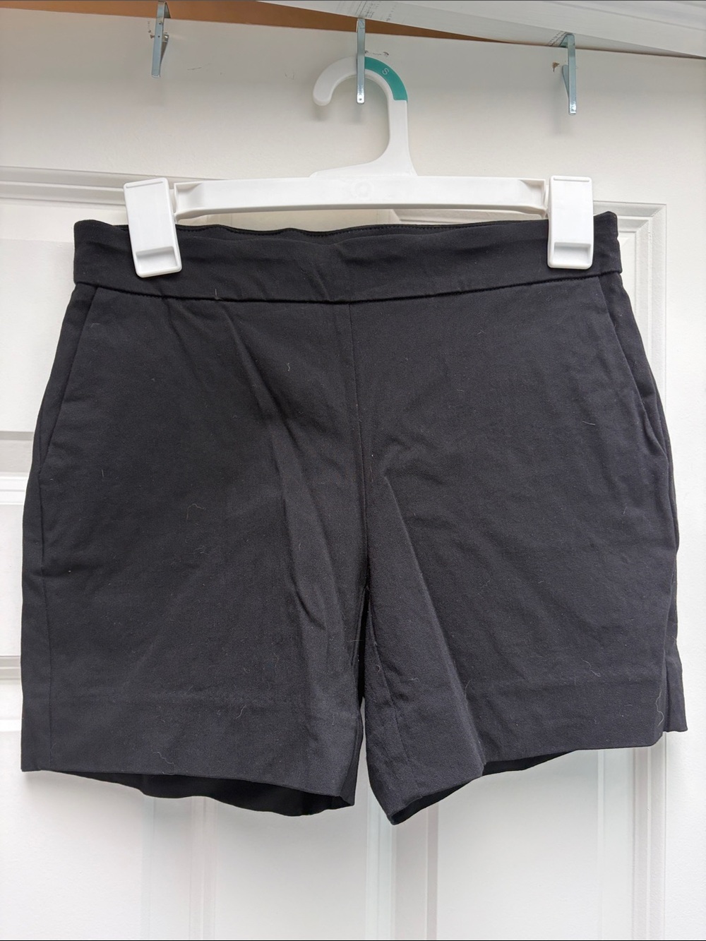 White House Black Market Black High-Waist Pull-On Shorts